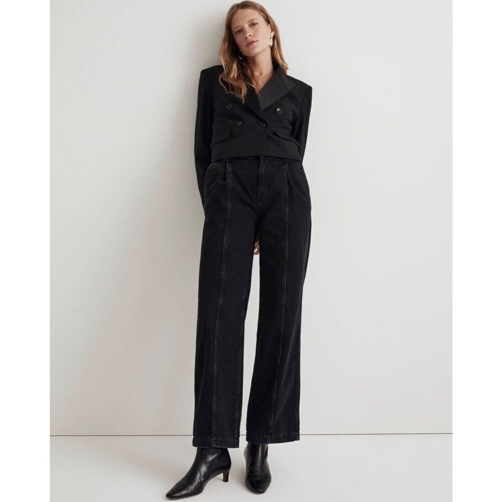 Madewell Black Flare & Wide Leg Jeans